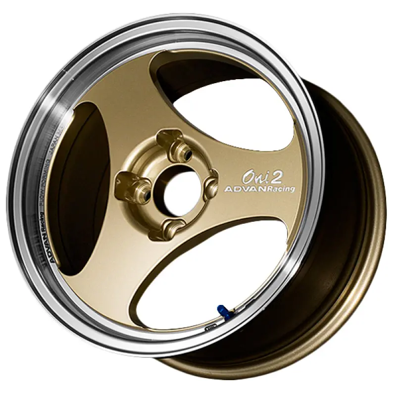Advan Oni2 15X6 +35 4-100 Machining & Champagne Gold 1