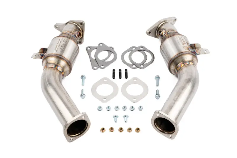 Ams Performance Vr30ddtt Street Lower Downpipes W/Gesi Catalytic Converter 1