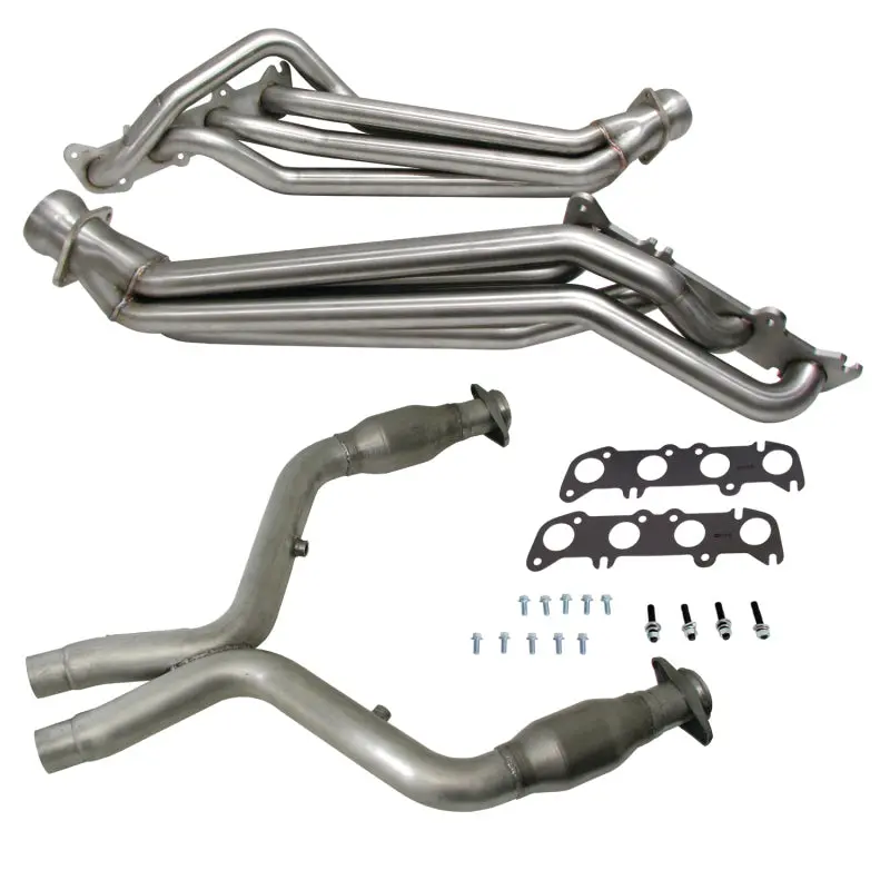 Bbk 11-14 Ford Mustang Gt 1-3/4 Long Tube Headers W/High Flow Catted X-Pipe (304 Stainless Steel) 1