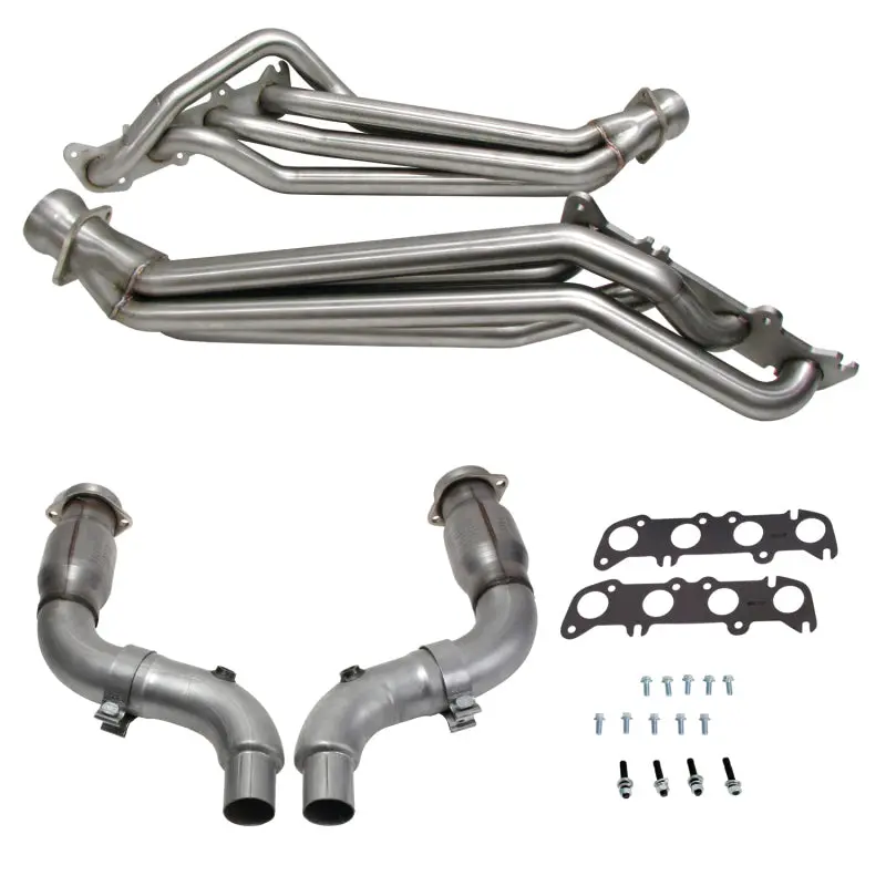 Bbk 15-23 Ford Mustang Gt 5.0 1-7/8In Long Tube Headers (304Ss) W/High Flow Catted Mid Pipe 1
