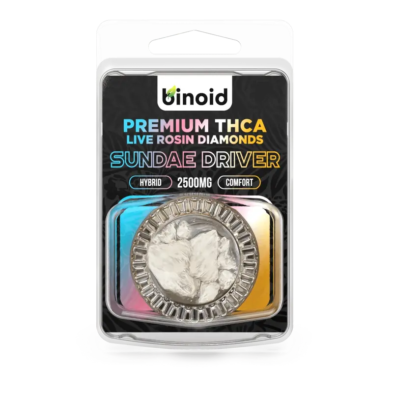 Binoid Thca Sundae Driver Live Rosin Diamonds 1