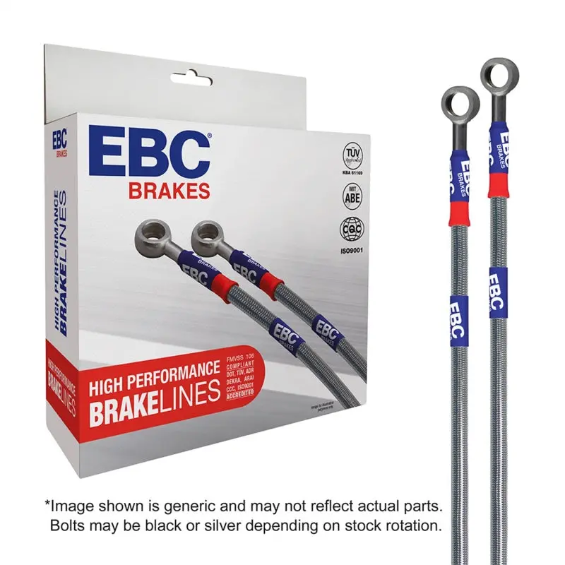 Ebc 97-04 Chevrolet Corvette (C5) 5.7L Front & Rear Stainless Steel Brake Line Kit 1