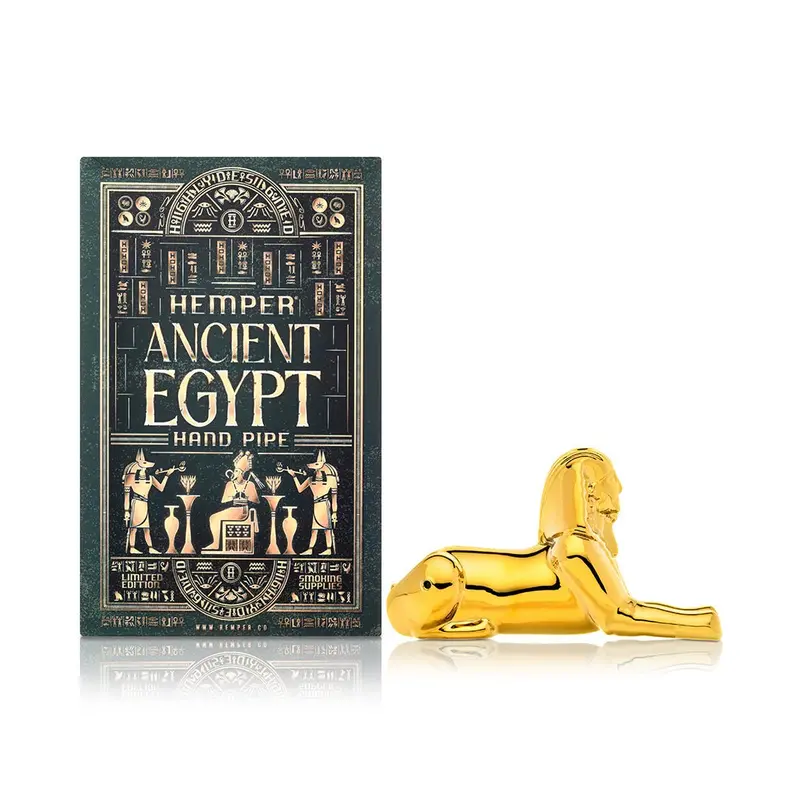 Egypt Sphinx Glass Hand Pipe 1