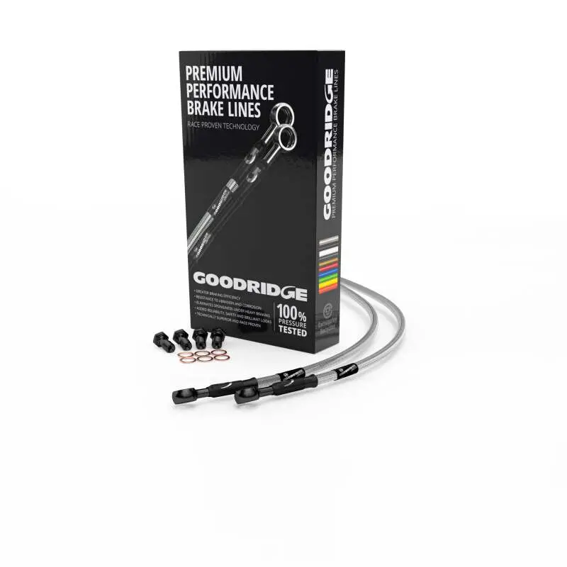 Goodridge 01-09 Suzuki Gsx1400k1-K9 Clear Clutch Lines W/Black Fittings 1
