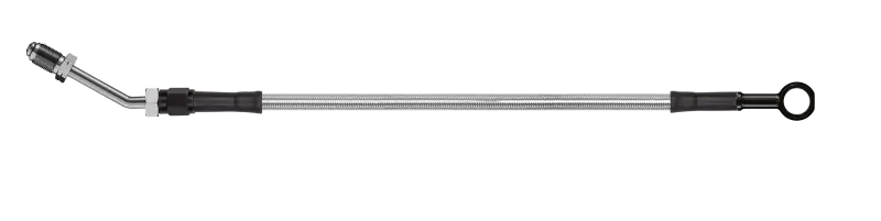 Goodridge 60In Universal Clutch Line W/Blk Zinc Fittings & Clear Hose - Straight Banjo W/M10 Fitting 1