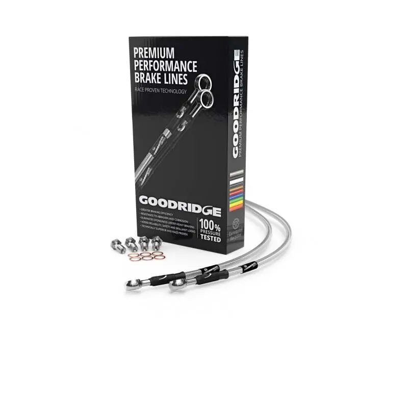 Goodridge 85-87 Ducati Mhr1000 Mille Clear Clutch Lines 1