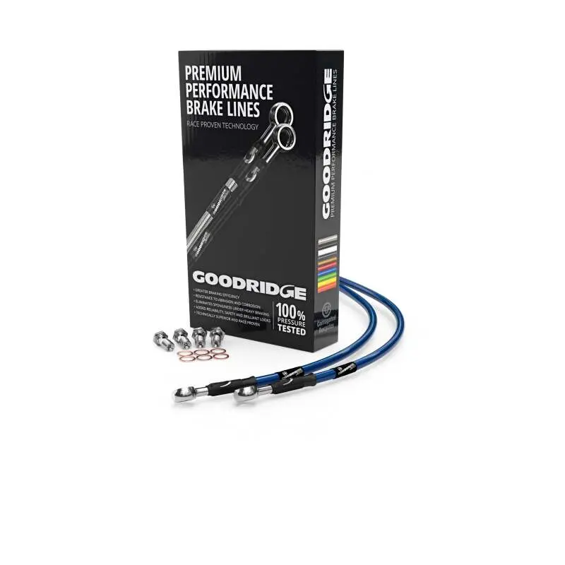 Goodridge 91-96 Yamaha Fj1200 Abs Electric Blue Clutch Lines 1