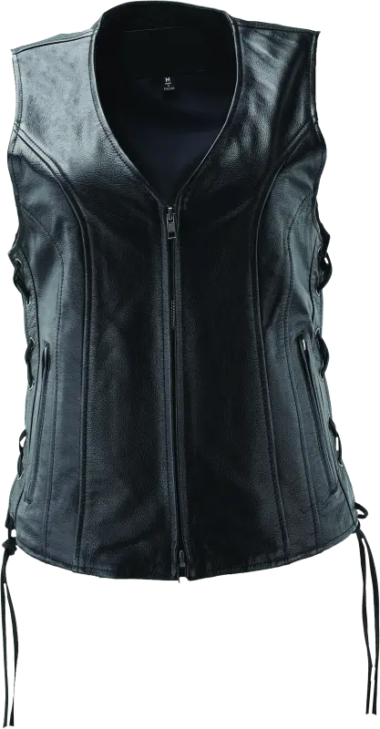 Kuryakyn Leather By River Road Sapphire Leather Vest Black Womens - Xl 1