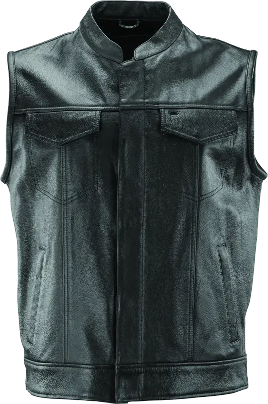 Kuryakyn Leather By River Road Vandal Club Vest Black - Large 1