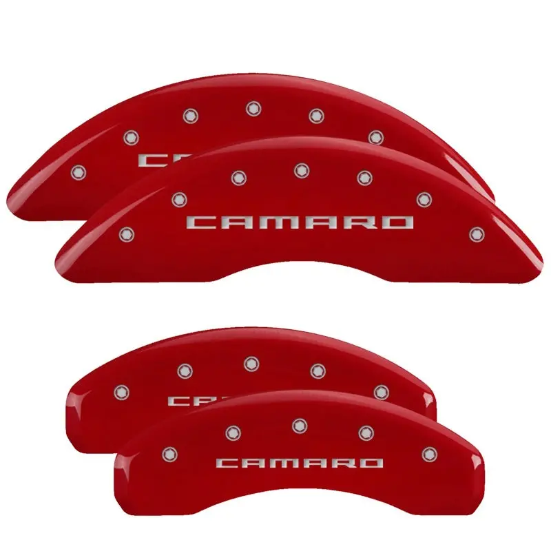 Mgp 16-24 Chevrolet Camaro Front & Rear Brake Caliper Covers Front & Rear Set - Red Finish 1