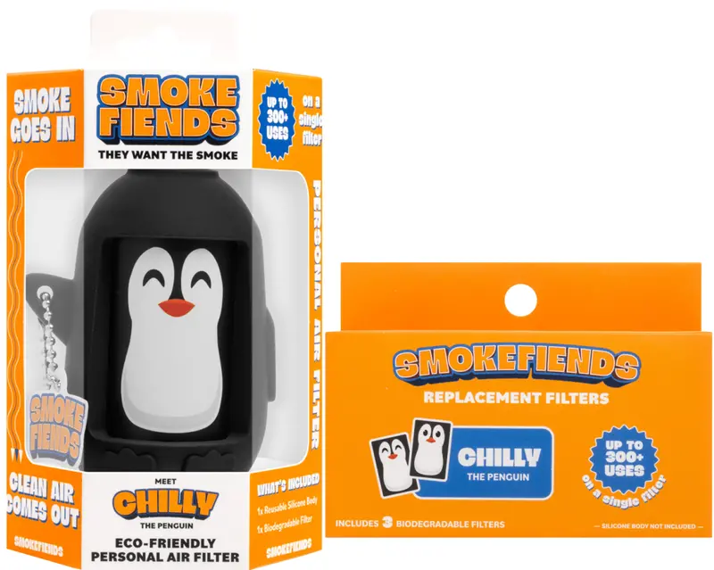 Penguin-Inspired Eco Air Filter Bundle by Smoke Fiends