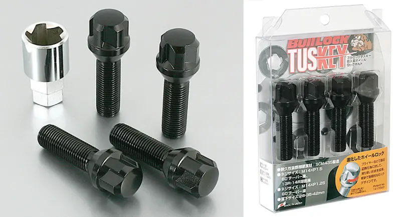 Project Kics Bull Lock Tuskey Bolt 14X1.50 13R Ball/42Mm Black 1