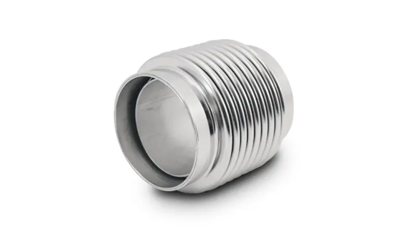 Vibrant 2.50In Id X 4.00In Long 321Ss Electro Polished Motorsport Bellows W/Neck & Liner 1