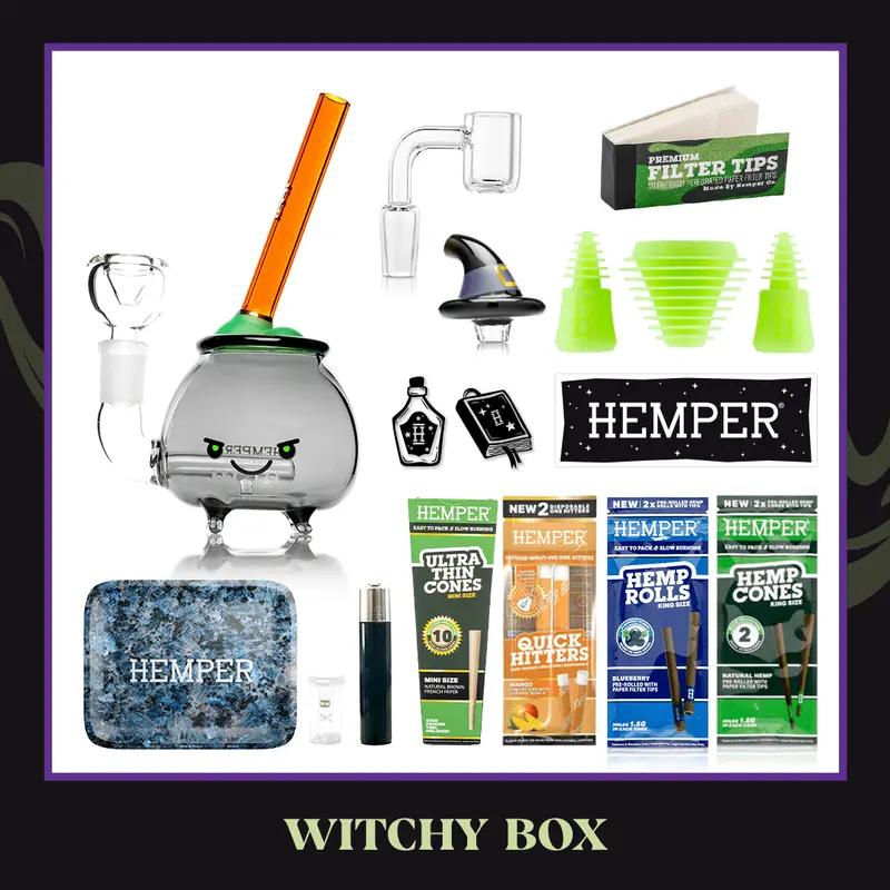 Witchy Cauldron Bong Box 1