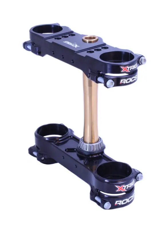 Xtrig 23+ Ktm 125-300 / Gasgas/ Husqvarna Rocs Tech Triple Clamp 22 Mm. Offset M12 - Black 1