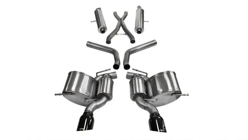 Corsa Performance 14466Blk Cat-Back Exhaust – 2.75" Diameter, Black Tips, For Jeep Grand Cherokee Srt-8 (2012–2019) 1