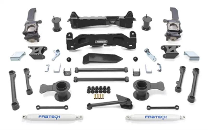Fabtech Basic 4-Inch Lift System With Integrated Shocks 1