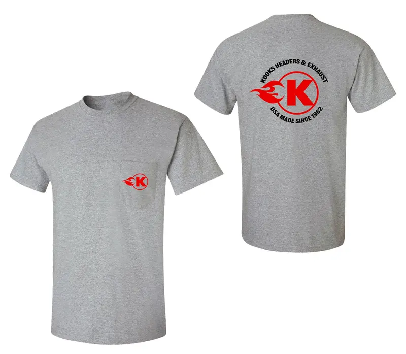 Kooks Custom Headers Grey Pocket T-Shirt – Large Size 1
