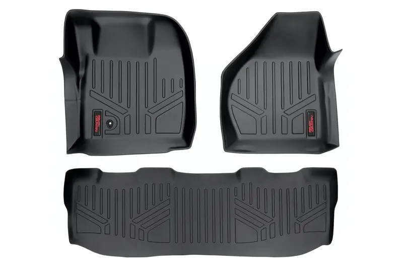 Rough Country M-52102 Heavy-Duty Floor Mats For 2008–2010 Ford Super Duty Crew Cab 1