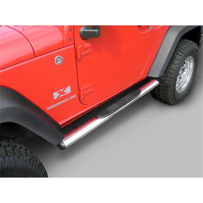 Rugged Ridge Oval Side Tube Steps – 4-Inch Width, Stainless Steel Construction 1