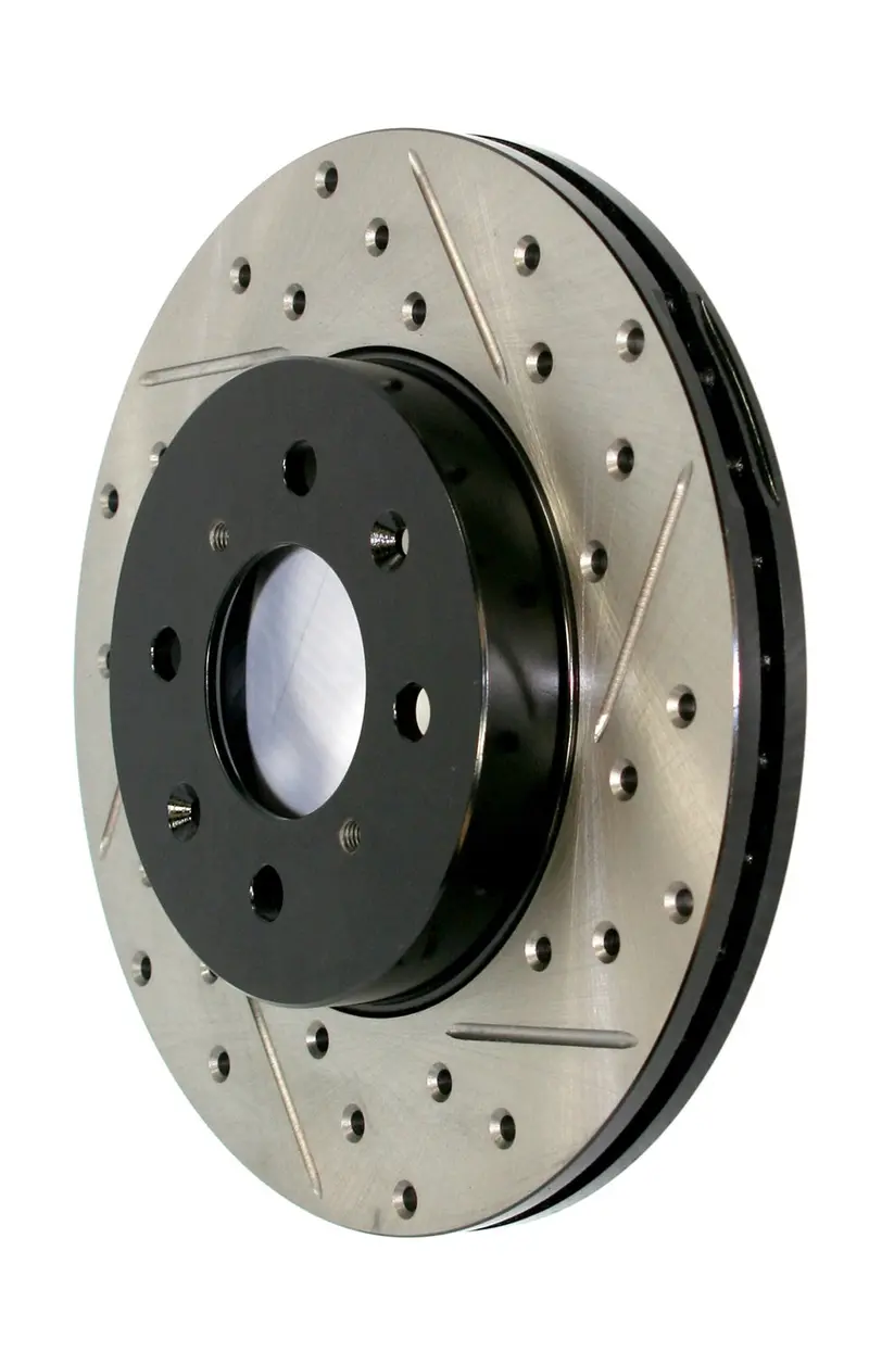 Stoptech Sport Cryo Front Left Rotor – Cryogenically Treated, Drilled & Slotted For Superior Fade Resistance 1