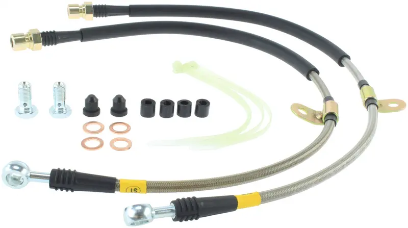Stoptech Stainless Steel Braided Brake Line Kit – Front And Rear, Model 950.61014 1