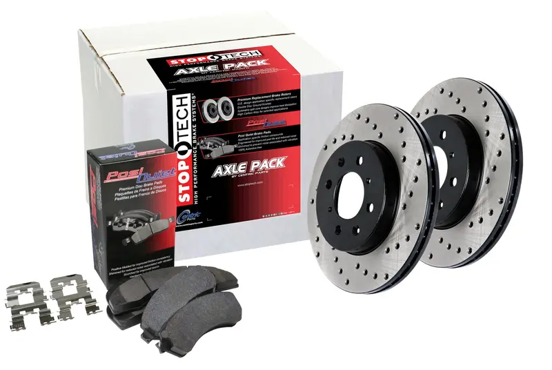 Stoptech Street Axle Pack – Rear Drilled Brake Kit For Enhanced Stopping Power 1