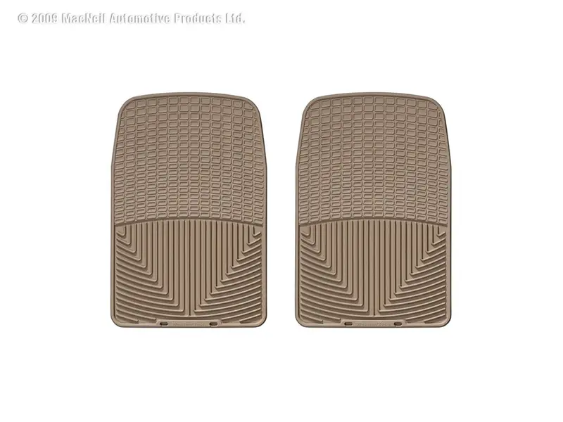 Weathertech All-Weather Floor Mats – Tan Front Set With Custom Fit And Traction Surface 1