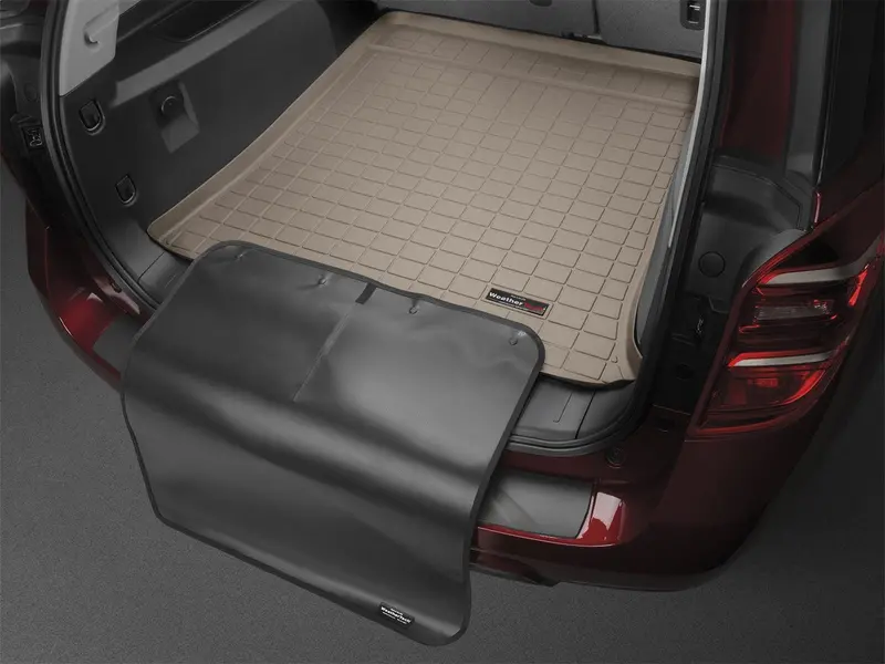 Weathertech Cargo Liner With Rear Bumper Protector – Tan, Fits Behind Third Row (411437Sk) 1